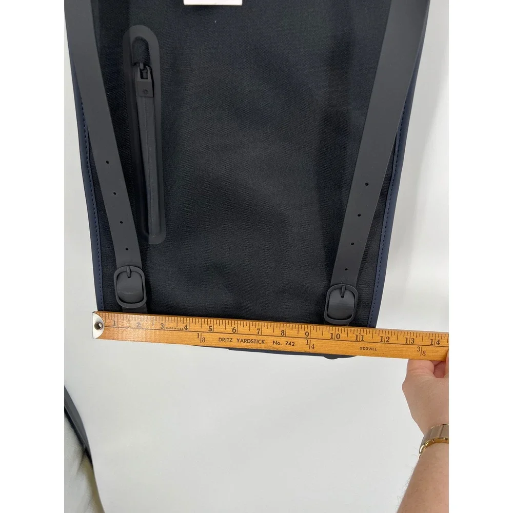 Rains Backpack Mini Navy Blue Waterproof Laptop Rucksack 13020 Modern Minimalist